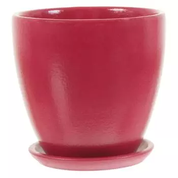 Горшок цветочный Колор Гейм ø12 h11 см v0.8 л керамика красный