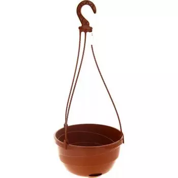 Горшок цветочный Мальва 25 h13 см v4.7 л пластик терракотовый