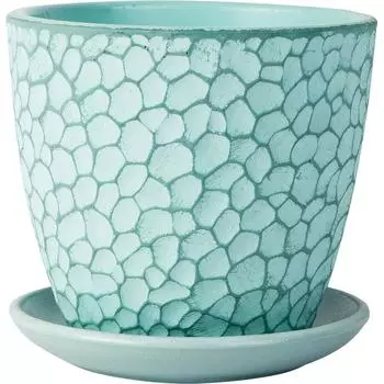 Горшок цветочный Манго 12 v0.7 л бетон бирюзовый