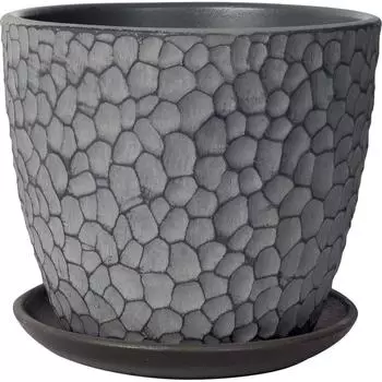 Горшок цветочный Манго ø18 v2.15 л бетон серый