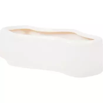 Горшок цветочный Озеро 32 h8 см v2.6 л керамика белый