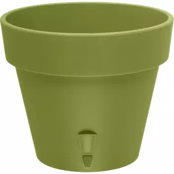 Горшок цветочный Santino Латина 23.5 h20 см v5.6 л пластик оливковый