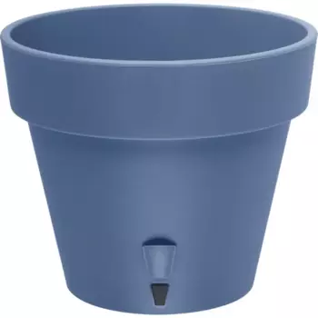 Горшок цветочный Santino Латина 30 h25.5 см v11.5 л пластик дымчатый синий