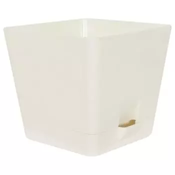 Горшок цветочный Тек.А.Тек Партер 15x15x14 см v2 л пластик кремовый
