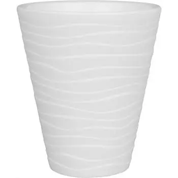 Горшок цветочный Валенсия 17 h20 см v2.8 л пластик белый