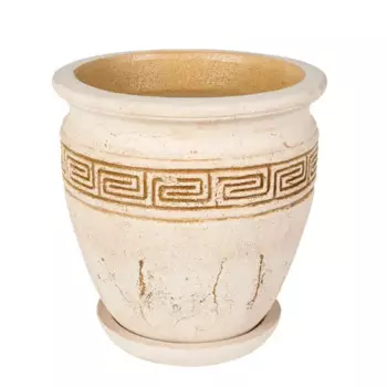 Горшок цветочный Веста 29 h30 см v10 л глина бежевый