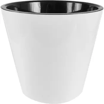 Горшок для цветов Ingreen London 28 см v10.5 л пластик цвет белый жасмин