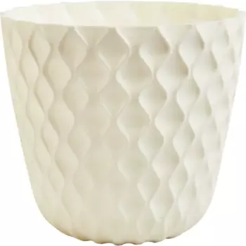 Горшок для цветов Ingreen Wave 17.5 см v2.5 л пластик цвет белый жасмин