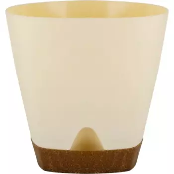 Горшок для цветов Ingreen Wood 1.35 л сливочный