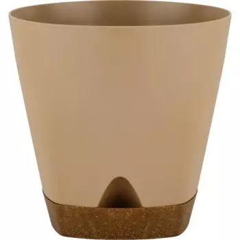 Горшок для цветов Ingreen Wood 1.35 л молочный шоколад