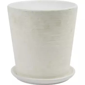 Горшок для цветов Лофт № 5 конус 22 см v5.1 л белый