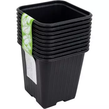 Горшок для рассады квадратный 9x9x9.5 см 10 шт.