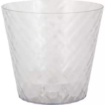 Горшок для растений и цветов Ingreen Cristallo 16 16x16 см v1.6 л пластик прозрачный