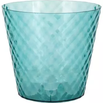 Горшок для растений и цветов Ingreen Cristallo 16 16x16 см v1.6 л пластик зеленый