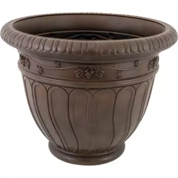 Горшок-кашпо цветочный Тек.А.Тек Grapes 62 h58 см v70 л пластик коричневый