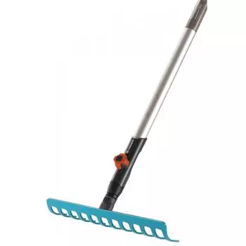 Грабли прямые Gardena 12 зубьев 130 см сталь, с черенком