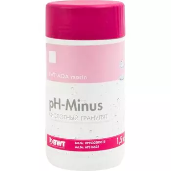 Гранулят кислотный BWT AQA marin pH Minus 1.5 кг снижение pH средство для бассейна