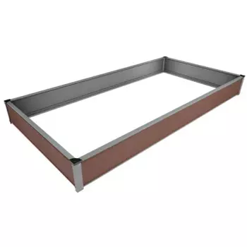 Грядка садовая 200x100 см цвет коричневый
