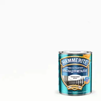 Грунт-эмаль 3 в 1 Hammerite гладкая полуматовая цвет белый 2.5
