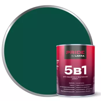 Грунт-эмаль по ржавчине 5 в 1 Лакра цвет зеленый мох 0.8 л