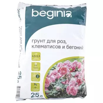 Грунт Beginia для роз и клематисов 25 л
