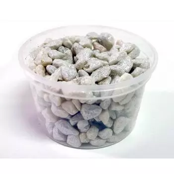 Грунт цветной фракция 5-8 мм белый