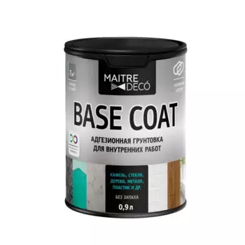 Грунтовка для сухих и влажных помещений Maitre Deco белая 0.9 л