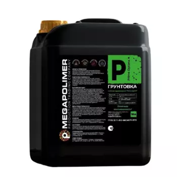 Грунтовка для сухих и влажных помещений Megapolimer Prime Optima белая 10 л