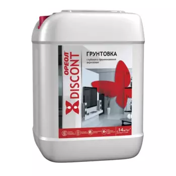 Грунтовка для сухих помещений Ореол Глубокого проникновения прозрачная 10 кг