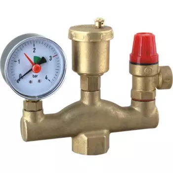 Группа безопасности котла Спец ПГР1 латунь 1" 3 бара