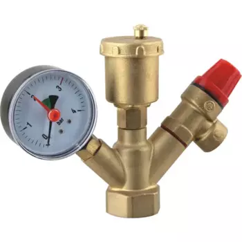 Группа безопасности котла Спец ПГВ1 латунь 1" 3 бара