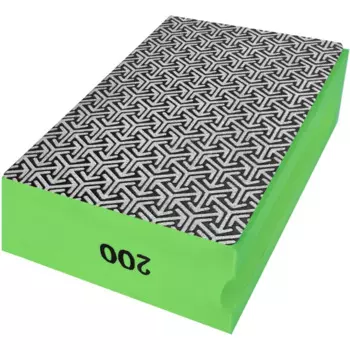 Губка шлифовальная алмазная односторонняя Vertextools P200 90x55x30 мм