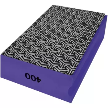 Губка шлифовальная алмазная односторонняя Vertextools P400 90x55x30 мм