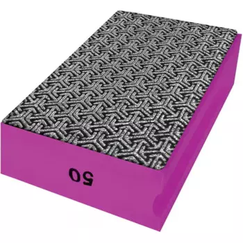 Губка шлифовальная алмазная односторонняя Vertextools P50 90x55x30 мм