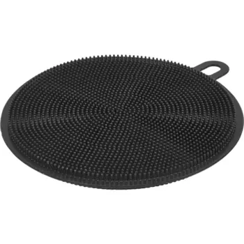 Губка силиконовая круглая Deinia 11x11 см цвет серый