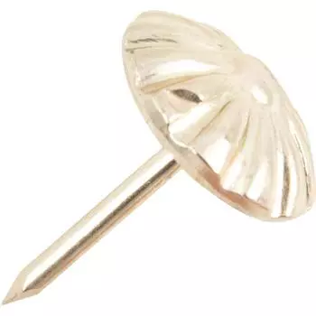 Гвоздь мебельный 548WH цвет латунь, 30 шт.