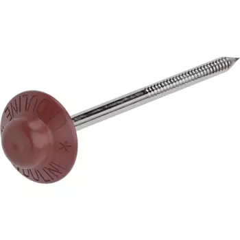 Гвозди кровельные ершёные для Ондулина цвет красный 0.5 кг (100 шт.)