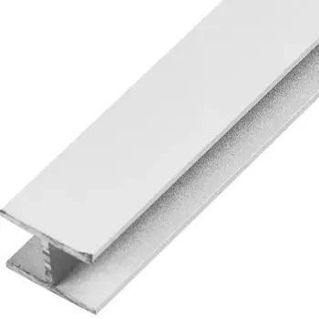 Профиль H-образный алюминий окрашенный 18x13x1.5x2000 мм белый