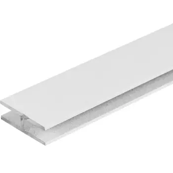 Профиль H-образный алюминий окрашенный 25x8x1.5x1000 мм белый