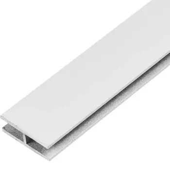 Профиль H-образный алюминий окрашенный 25x8x1.5x2000 мм белый