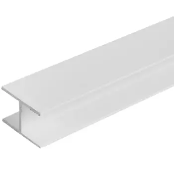 Профиль H-образный алюминий окрашенный 30x20x1.5x1000 мм белый