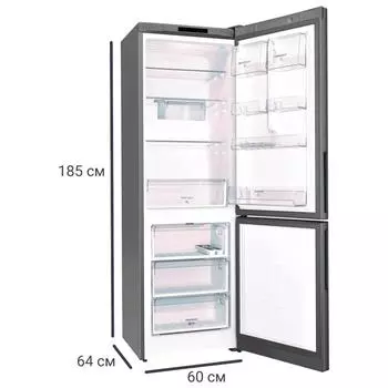Холодильник двухкамерный HOTPOINT Ariston HS 4180 X, 185х60 см, нержавеющая сталь