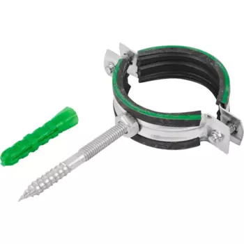 Хомут для труб Mayer 1 1/2" 48-53 мм со шпилькой 8x70 и дюбелем гайка М8