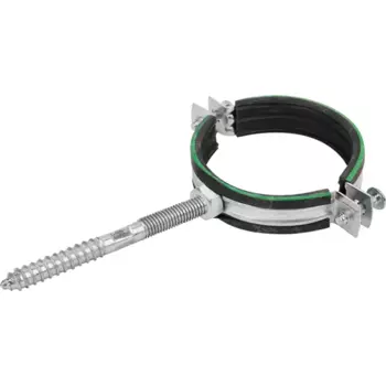 Хомут для труб Mayer 2 1/2" 74-80 мм со шпилькой 10x100 и дюбелем гайка M10