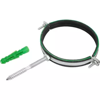 Хомут для труб Mayer 5" 135-143 мм со шпилькой 10x100 и дюбелем гайка М10