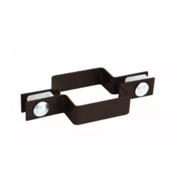 Хомут для забора Grider 60x40 мм сталь RAL 8017 коричневый