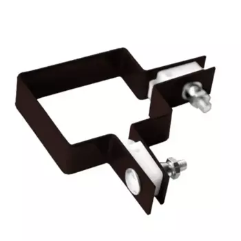 Хомут для забора Grider угловой 60x40 мм сталь RAL 8017 коричневый