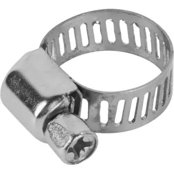 Хомут обжимной перфорированный D10-16 мм цвет серый 2 шт.