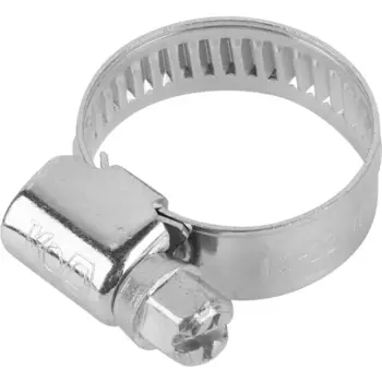 Хомут обжимной перфорированный D12-20 мм цвет серый 2 шт.