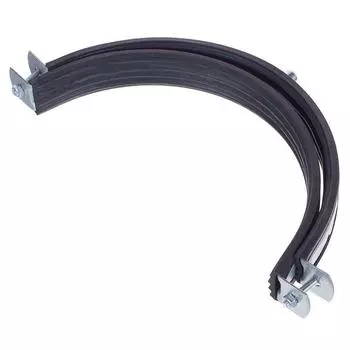 Хомут с резиновой прокладкой и пресс-гайкой М8, 202 мм